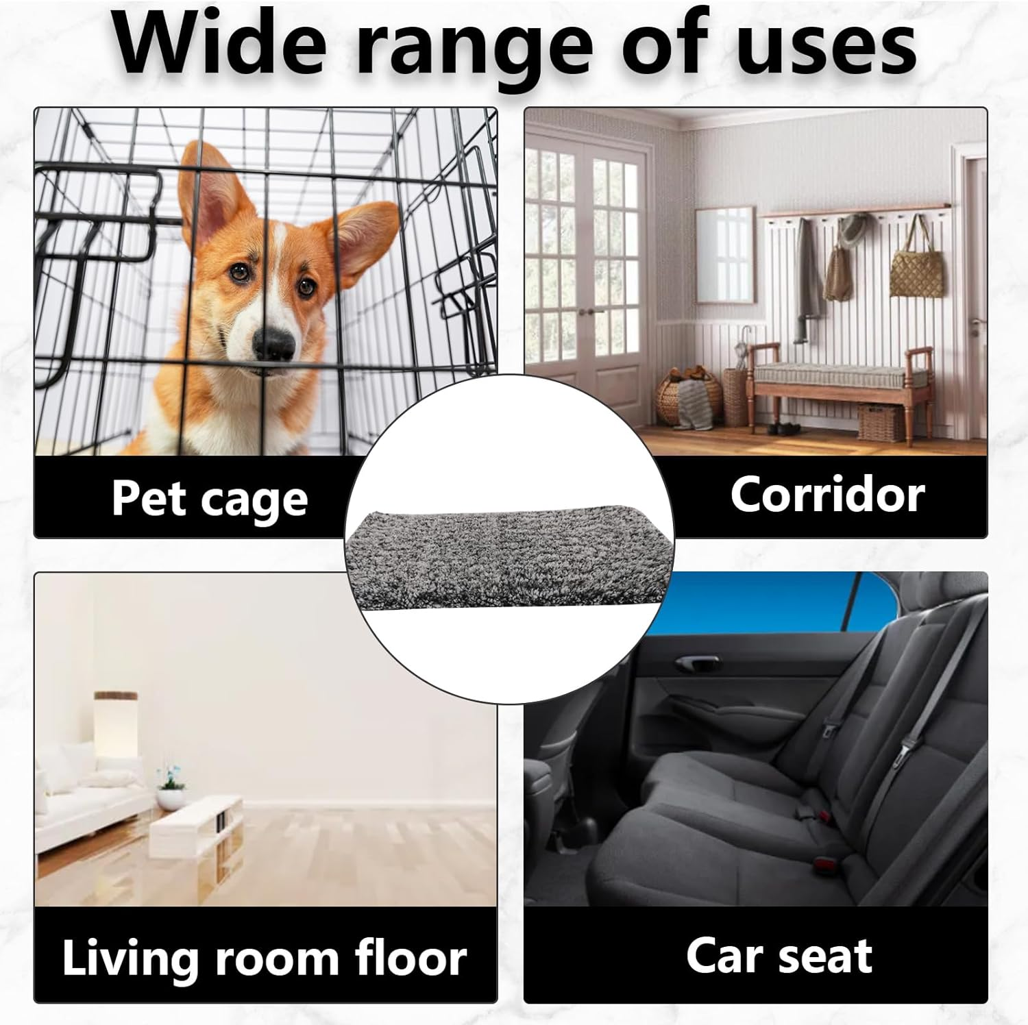 Molbory 48 X 70 Cm Self-Heating Cat Blanket, Cat Cushion, Washable for Cats and Small Dogs, Machine Washable, Not Electric, Grey image number 1