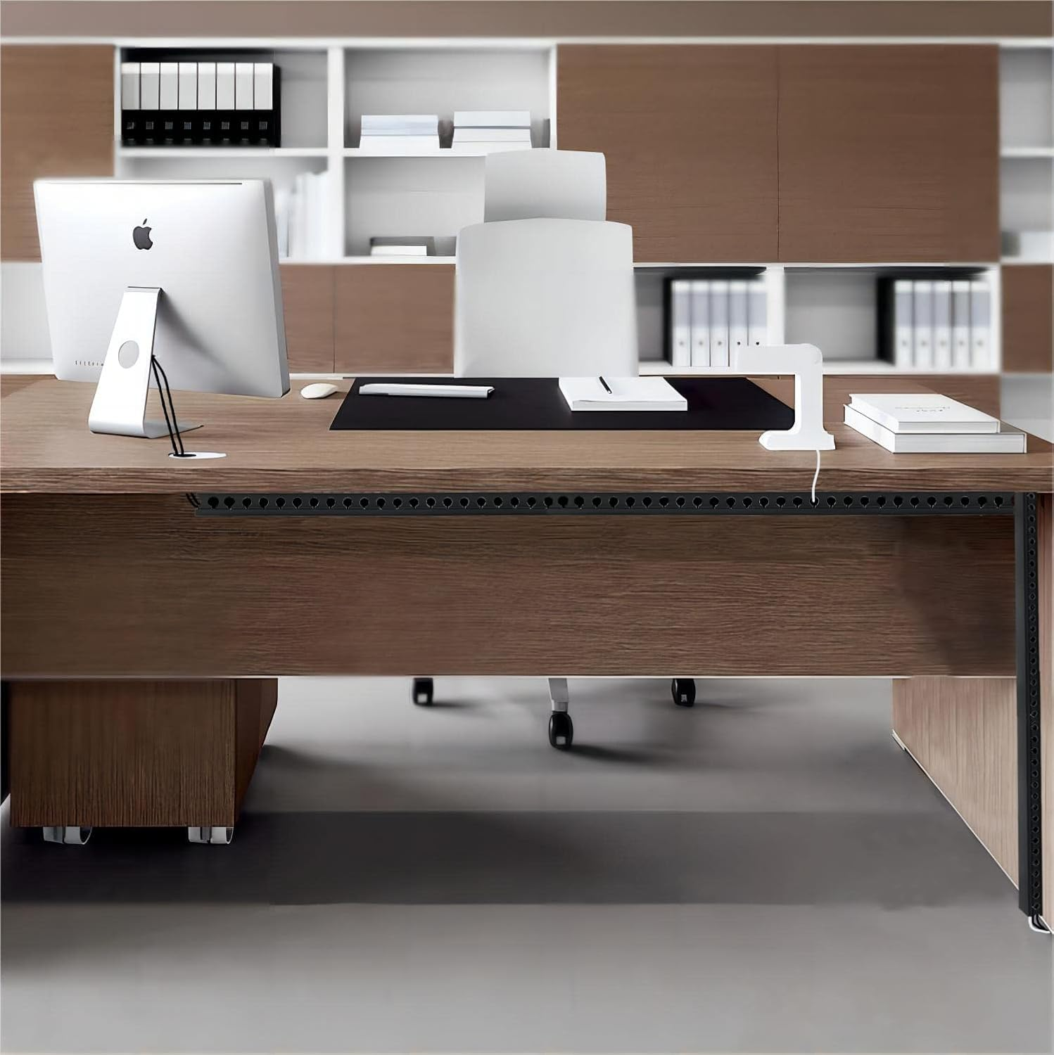 Adyawen 77.5 Inch Cable Management System Kit, Cable Raceway Kit,Open Slot Wiring Raceway Duct with Cover, On-Wall Cable Concealer Cord Organizer to Hide Wires Cords for Tvs, Computers 5X15.5''. Black image number 3