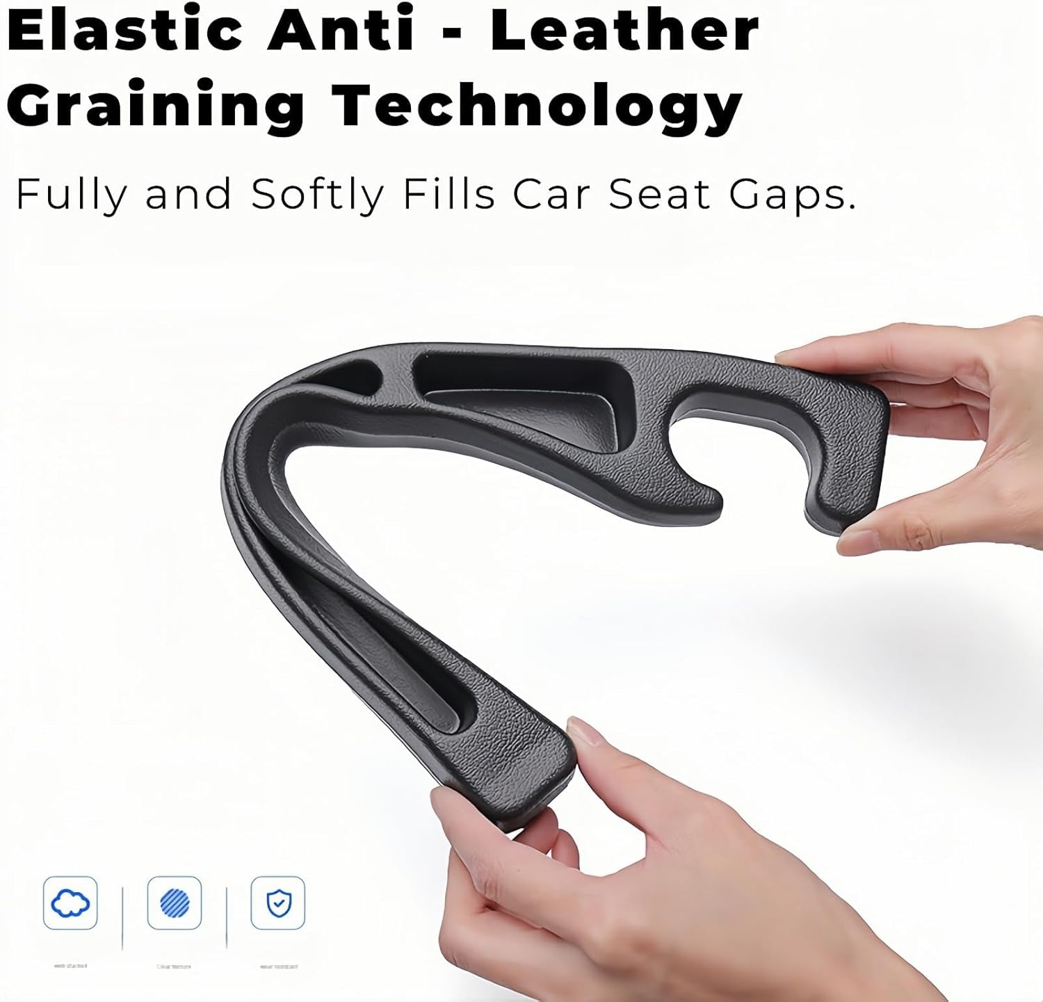 Car Seat Gap Filler,1 Pair No-Drop Gap Filler Organizer with Phone Slot Universal Fit for Seat Side Fill the Gap between Seat & Console