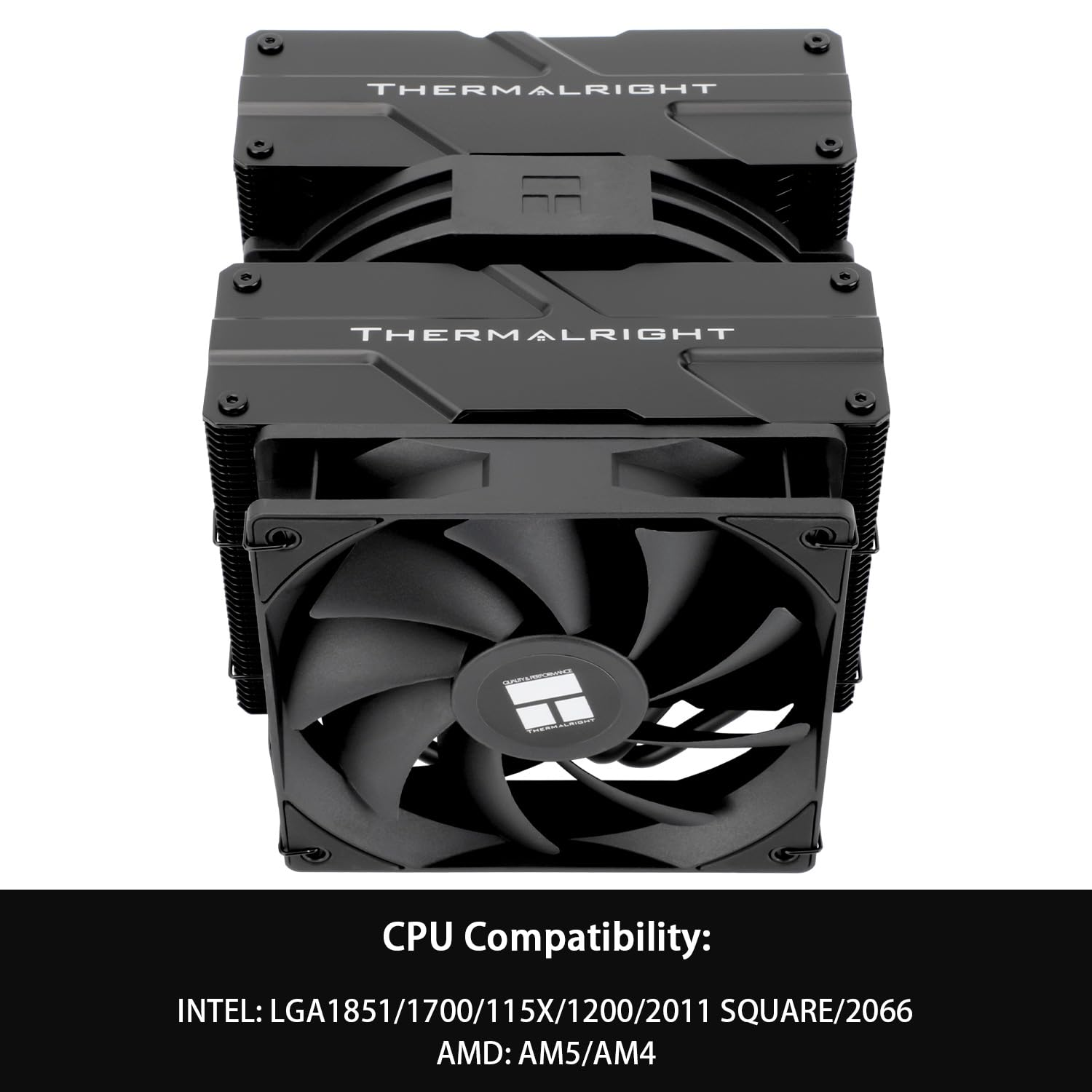 Thermalright Peerless Assassin 140 Black CPU Air Cooler, 6 Heat Pipes, Dual PWM Fans and Double Towers,158Mm High CPU Cooling with Top Cover,Foram4/Am5&Intel LGA 1851/1700/1150/1151/1200 image number 1