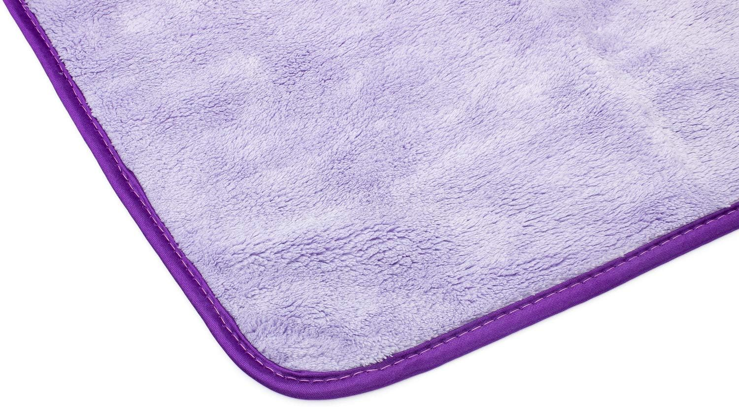 The Rag Company - Minx Royale - Professional Microfiber Detailing Towels, Premium 70/30 Blend, Super Plush, Rinseless & Waterless Wash, Buffing & Polishing, 400Gsm, 16In X 16In, Lavender (6-Pack) image number 4