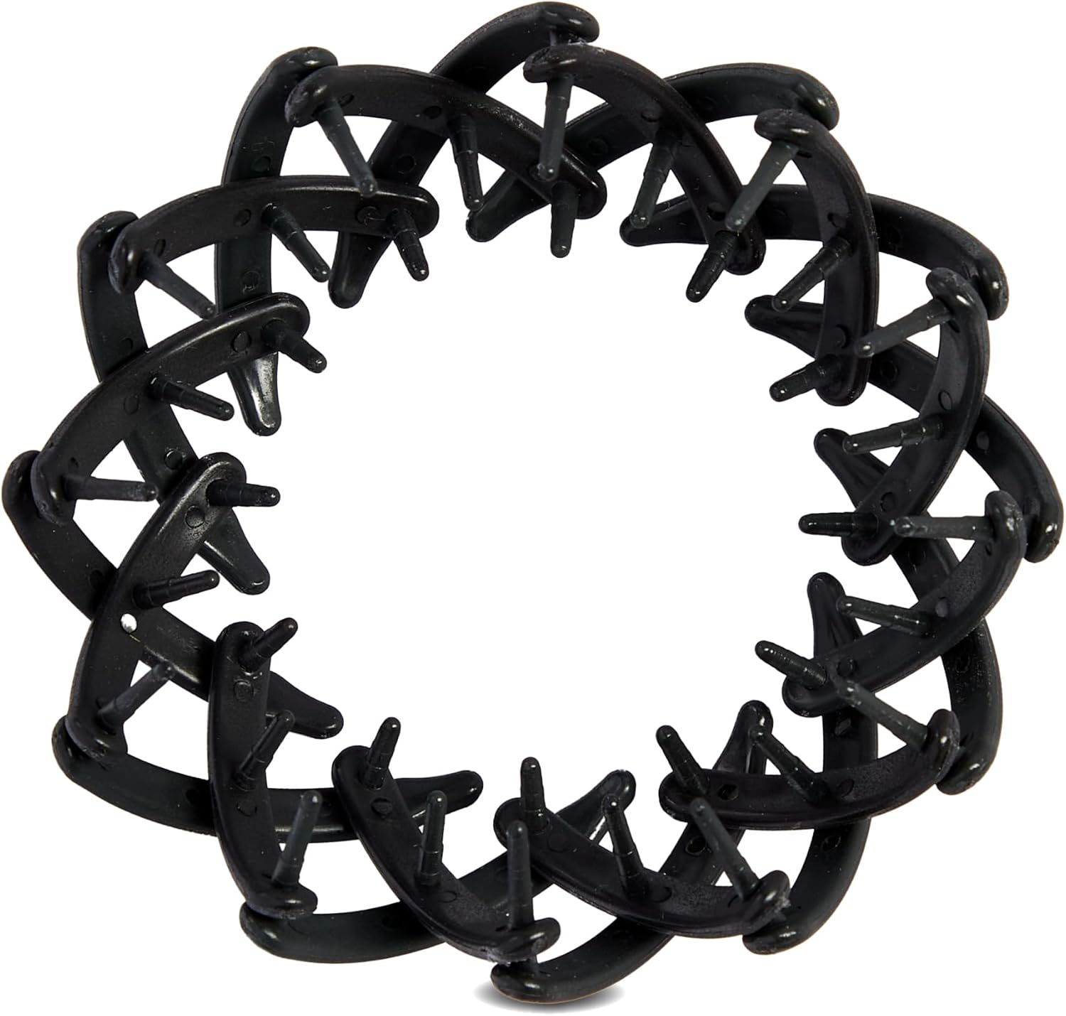 MIBELLA BEAUTY & CO Spiral Hair Claw for Gentle Hold without Pulling - Hair Clip with Non-Slip Design for Secure Grip - Black image number 1