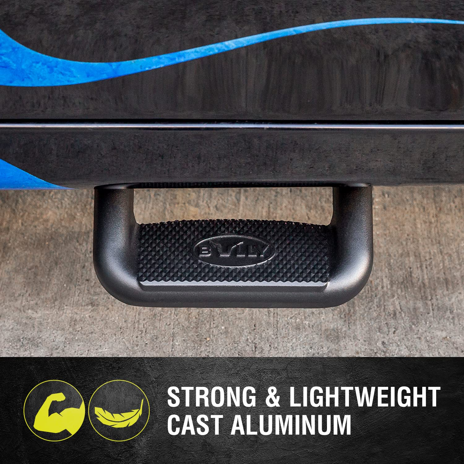 Bully Pilot Automotive BBS-1103 Aluminium Side Steps, Black image number 2