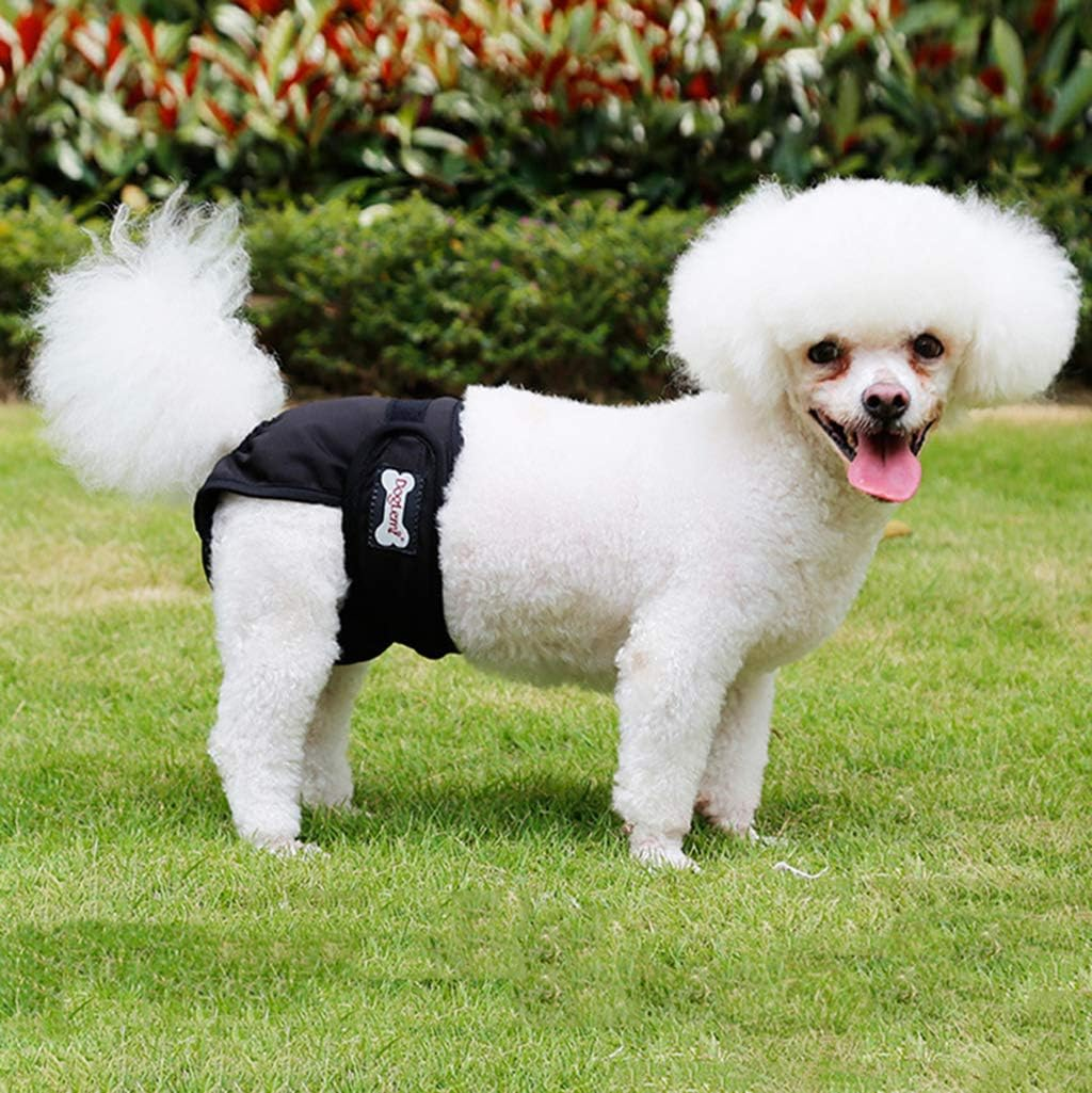 New Female Sanitary Dog Nappy Underpants Diaper Pants Black M L XL (Xlarge) image number 3