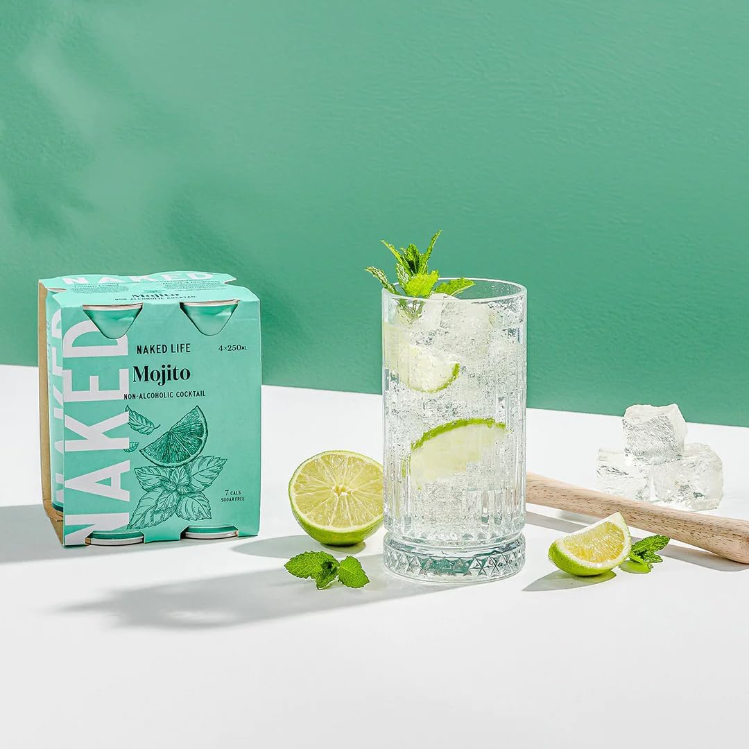 Naked Life Mojito Spritz Non Alcoholic Cocktail 250 Ml (Pack of 4) image number 1