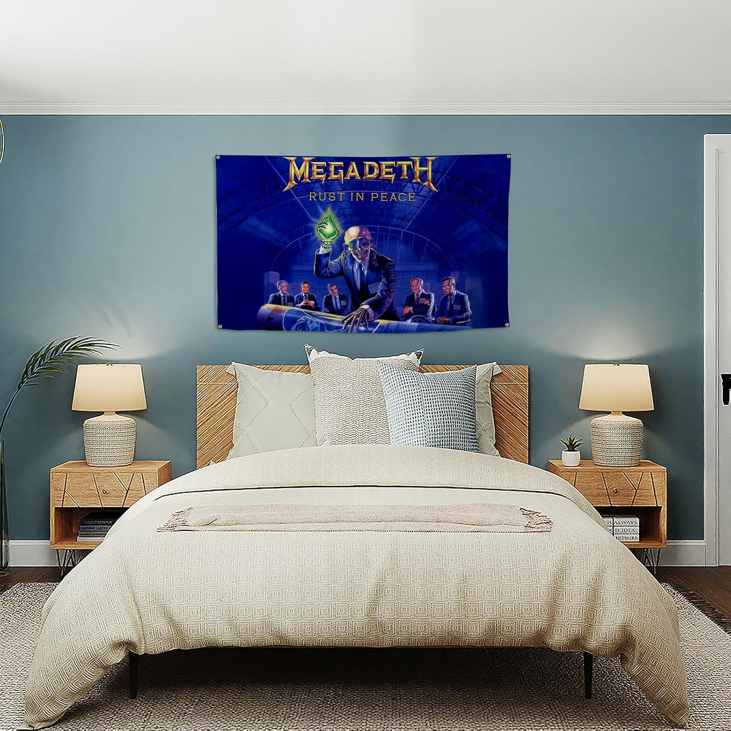 BYADKOA Megadeth Rust in Peace Poster Flag Tapestry, 3X5 Feet, Music Poster #1, Wall Art for Bedroom, Decor Gift