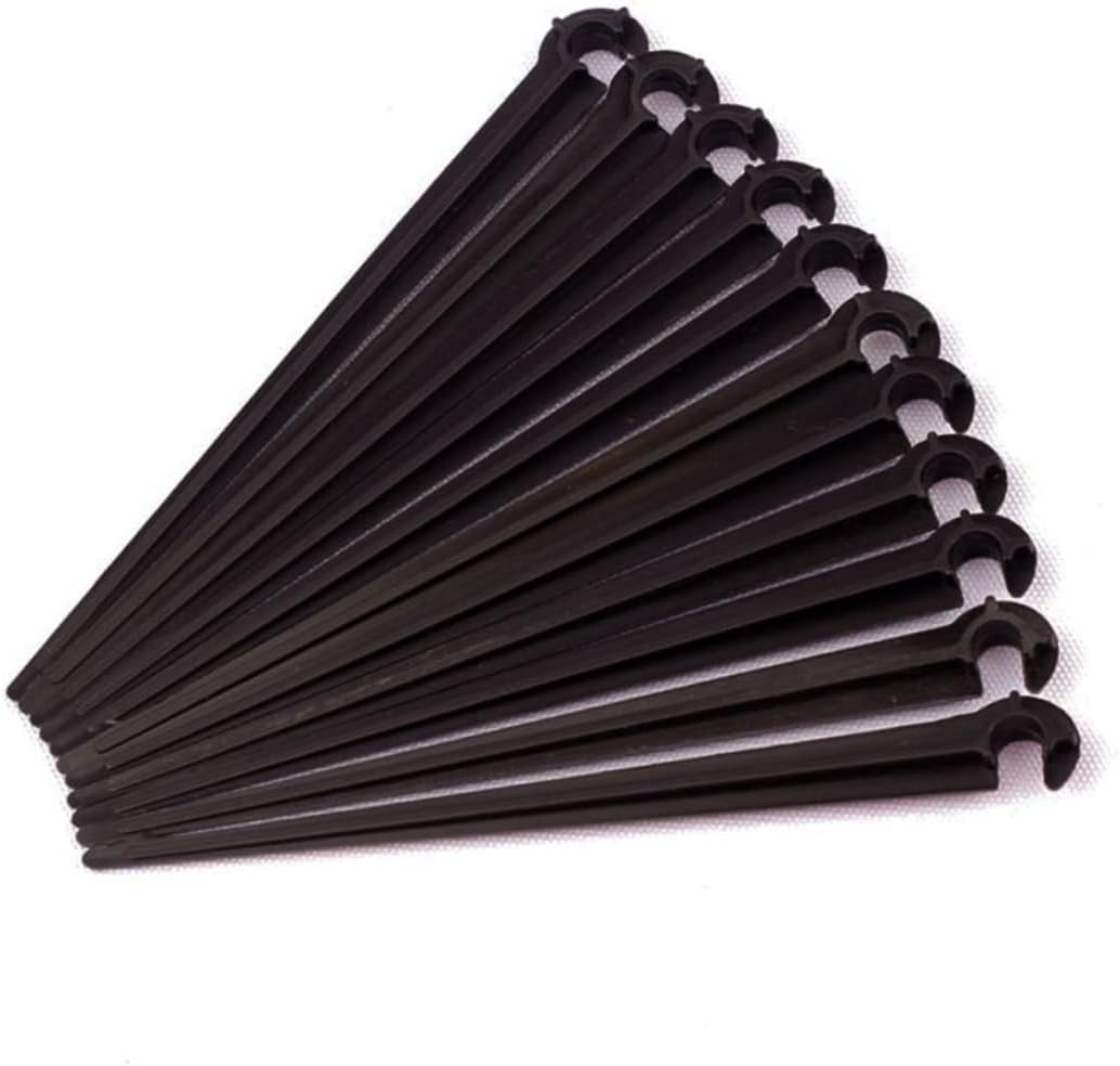 OFFSCH 100Pcs Irrigation Drip Stake Support Adjustable Pipe Holder for 4Mm Tubing Inserted Link Design Suitable for Lawns and Flower Beds image number 2
