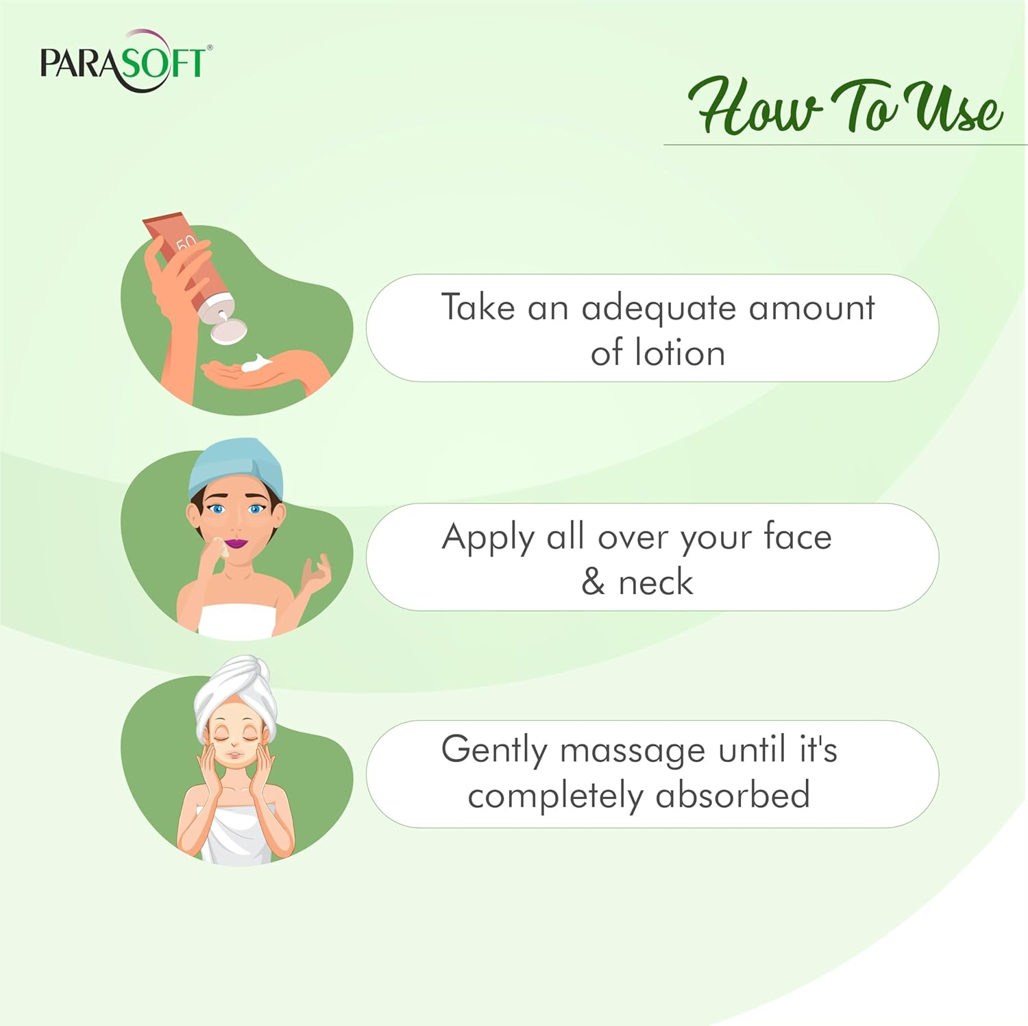 Parasoft Cal Body Moisturizing Lotion with Calamine, Aloevera and Rose Oil | Soothing Restoring Moisturizer | Relief Irritating Rashes Burns | Non-Sticky Formulation for All Type Skin - 70 Ml image number 4