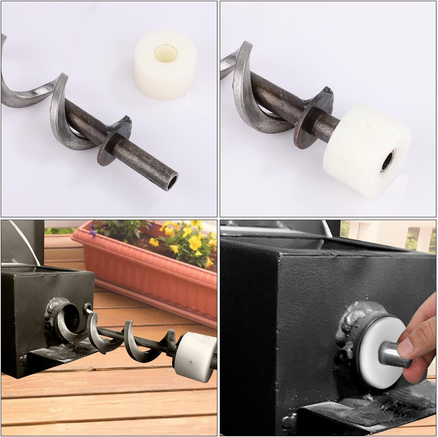 23 Inch Igniter Auger Shaft Screw, Auger Replacement with Bushing Auger Motor Push Rod/Shaft BBQ Grill Part Accessories for Pit Boss Series image number 5