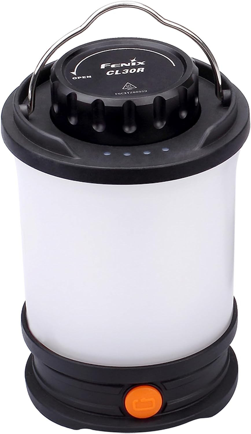 Fenix CL30R 650 Lumen Rechargeable Camping Lantern with Upto 400Hrs Runtime & 6 Brightness Levels &ndash; IPX-7 Waterproof Camping Light for Outdoor Activities &ndash;USB Chargeable Led Lantern