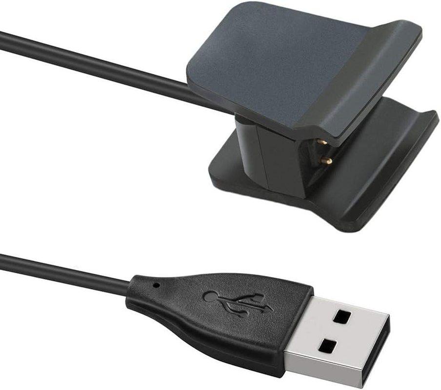 HEYUS [2 Pack] 100Cm for Fitbit Alta Charger Cable, USB Replacement Charging Cable Charger Cord for Fitbit Alta, Black(No Reset Button) image number 3