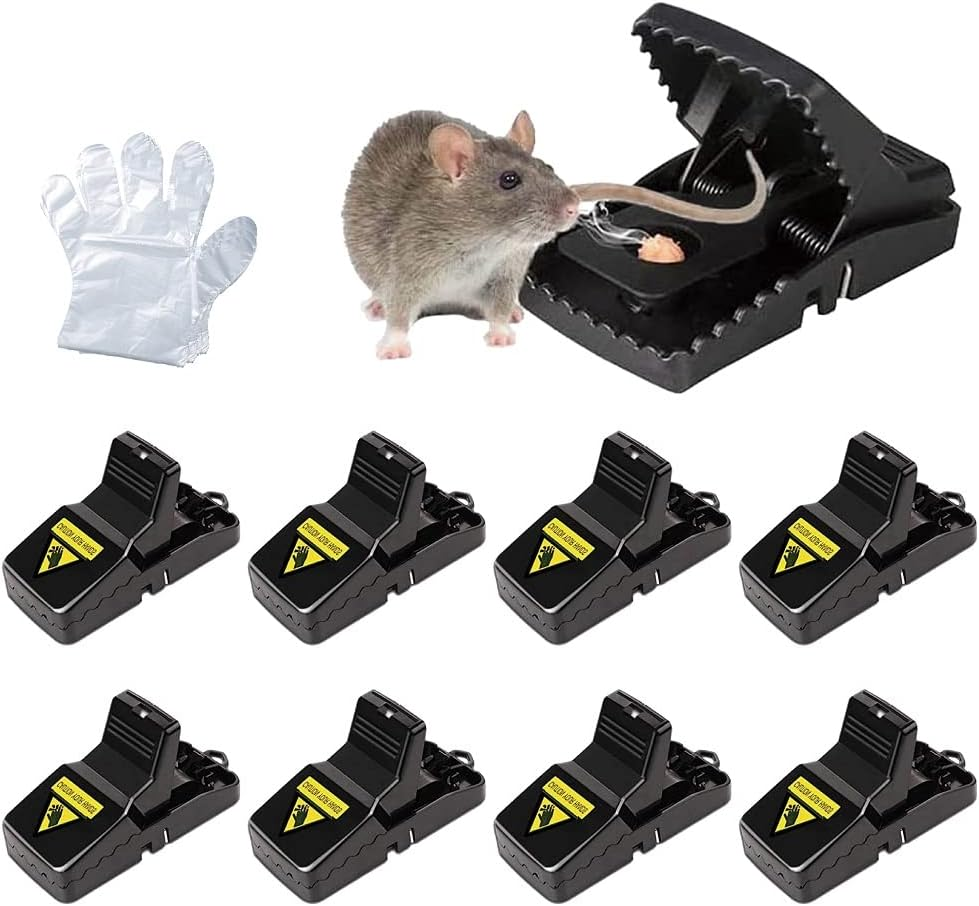 Mouse Trap Indoor, Mouse Traps for Small Mice and Mouse, Reusable Rat Traps Indoor, Safe and Quick, Outdoor Indoor Mouse Catcher, 8 Pack image number 6