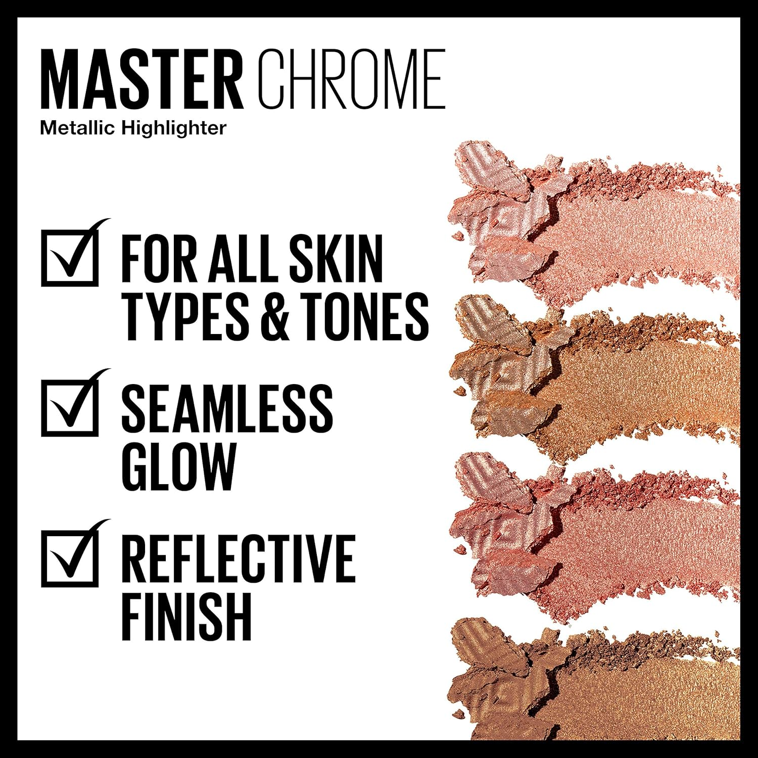 MAYBELLINE Facestudio Master Chrome Metallic Highlighter - Molten Peach image number 6