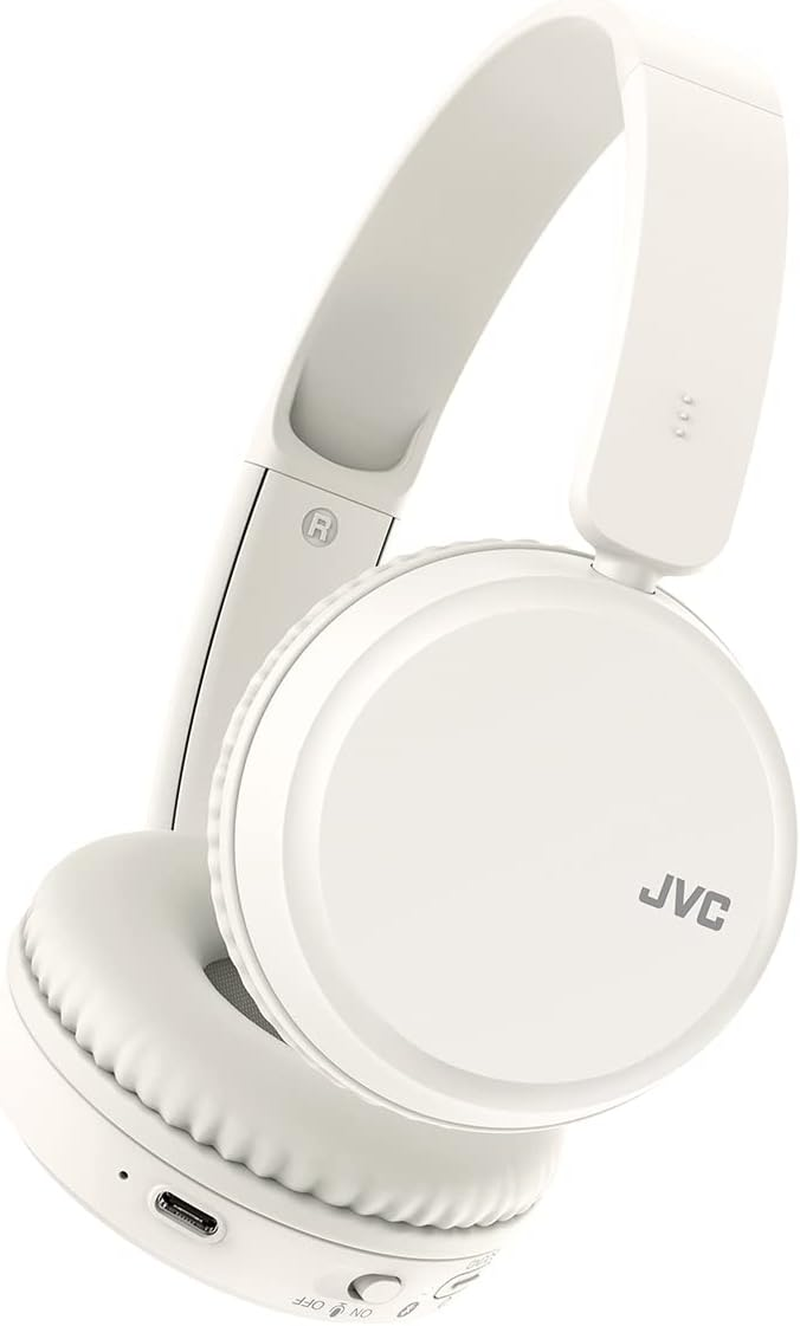 JVC Deep Bass Wireless Headphones, Bluetooth 5.2, Built-In EQ (Bass/Clear/Normal), Multi-Point Connection, Voice Assistant Compatible, 35 Hour Battery Life - HA-Z37W-A (Blue)