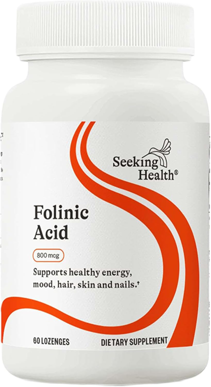 Seeking Health | Folinic Acid Lozenge | 60 Lozenges | Folic Acid 800 Mcg | Vitamin Lozenge image number 4