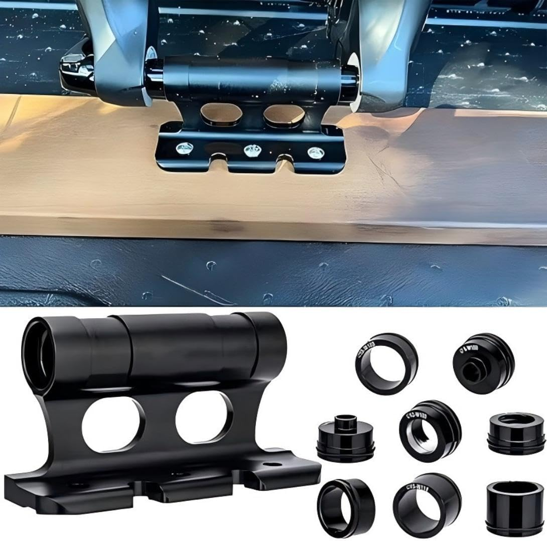 Bike Quick Release Fork Mount Block, Aluminum Alloy Bicycle Front Fork, Block Car Roof Rack Support Bike Stand Holder with Adapters,For Truck/Trailer/Bikes Racks