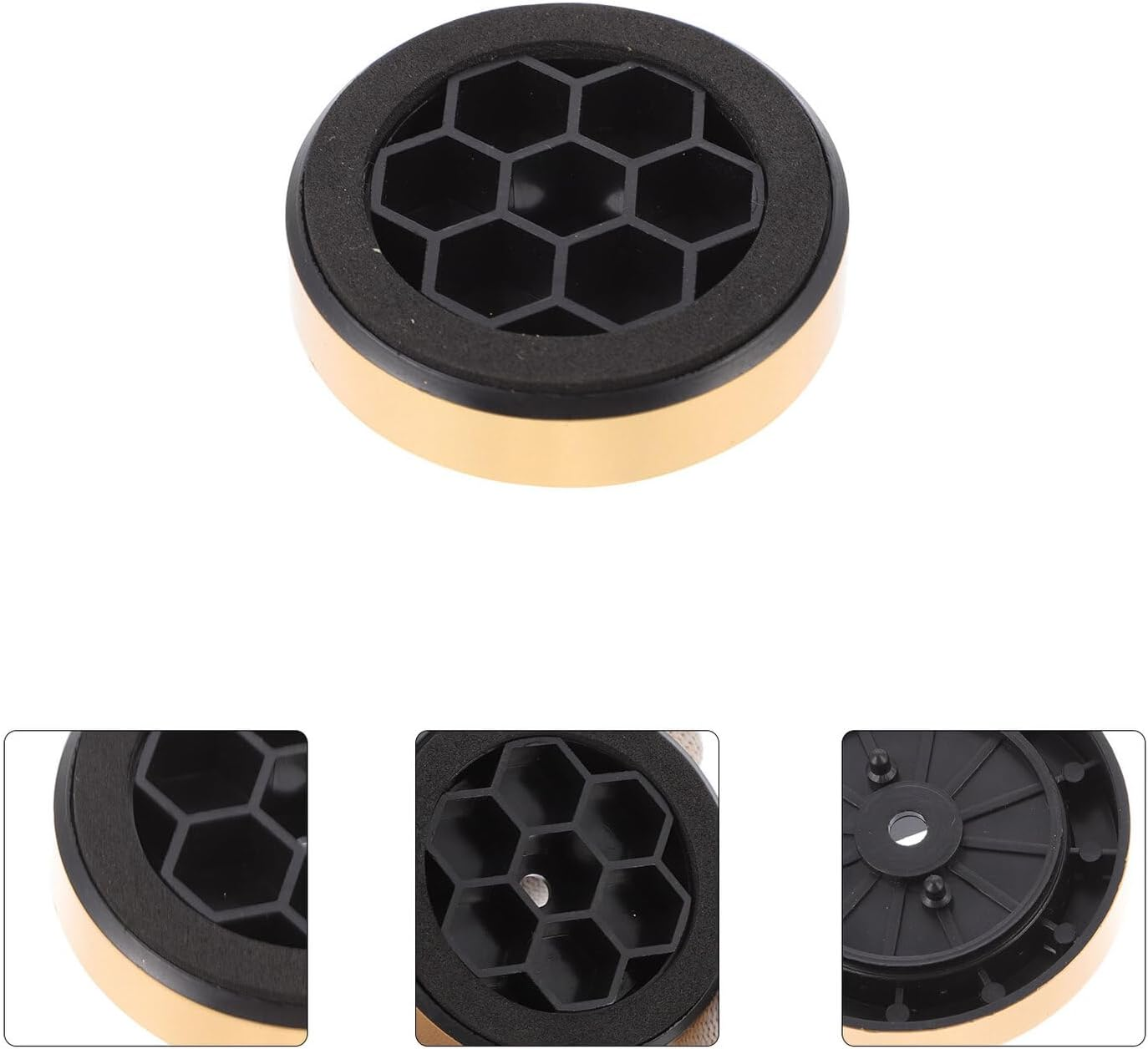 Sewroro 12Pcs Amplifier Foot Isolation Pads Speaker Feet Base for Hifi Amplifier Plastic Chassis Stand Gold 57X13Mm for Home Audio Equipment image number 3