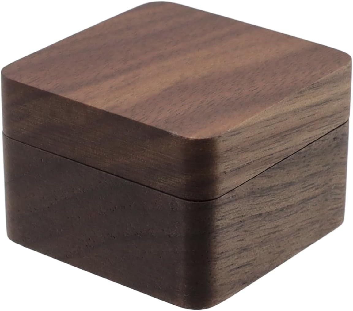 Geesatis Guitar Pick Box Storage Wooden Guitar Picks Case Holder Organizer for Guitarist Musician Gift, 1 Pcs image number 1