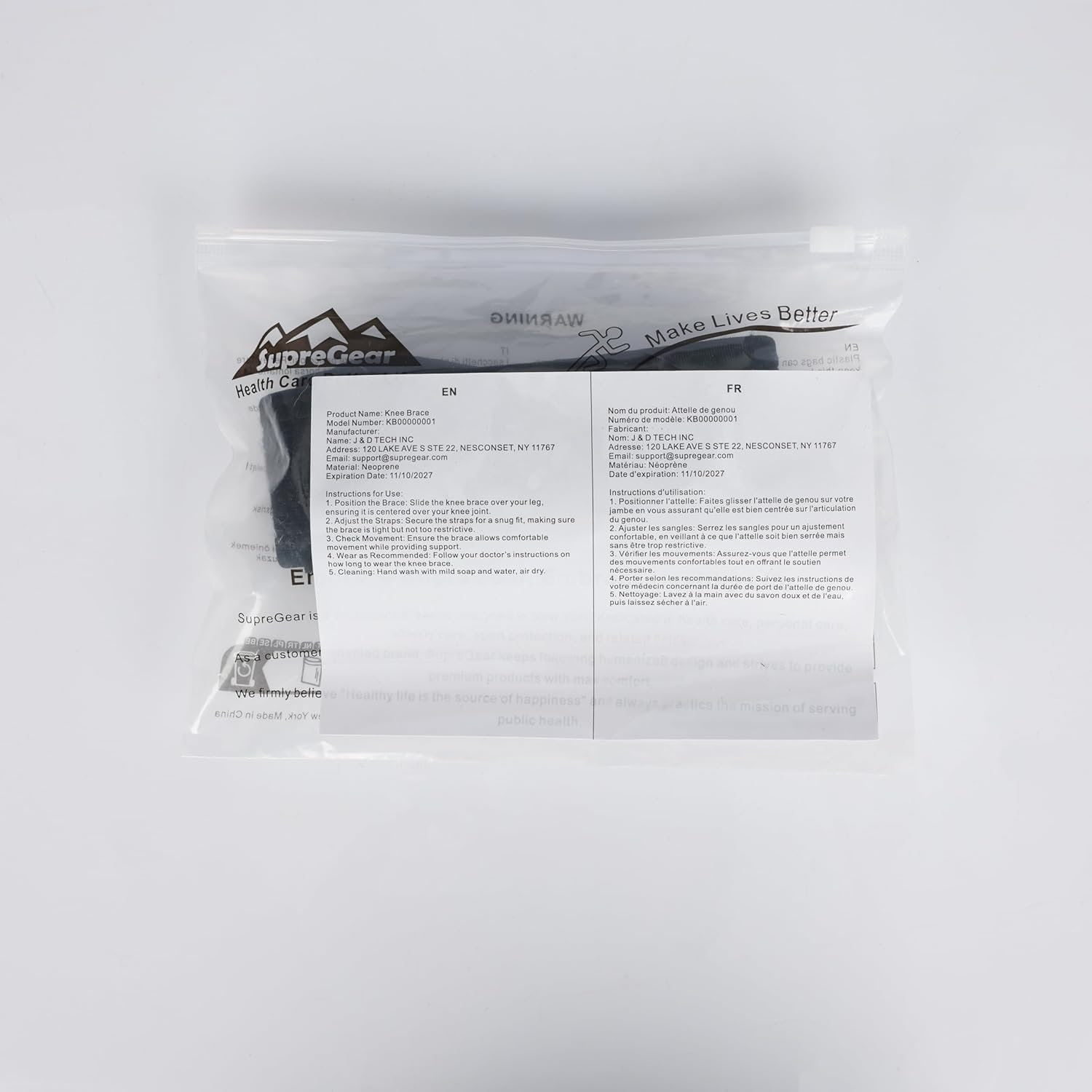 Supregear IT Band Strap for Knee, Adjustable Comfortable Iliotibial Band Wrap Breathable ITB Strap for Iliotibial Band Syndrome (Black) image number 6