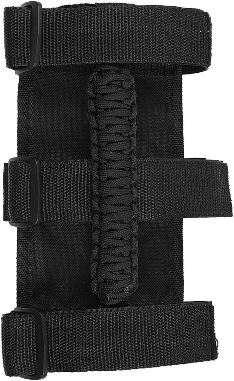 Savadicar 4 X Roll Bar Grab Handles Grip Handle for Jeep Wrangler YJ TJ JK JL & Gladiator JT 1955-2022, Interior Accessories, Black image number 2