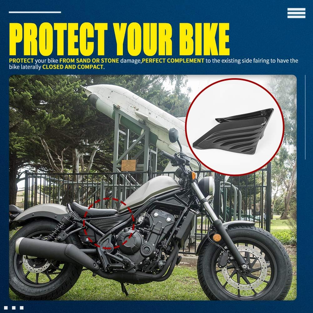 Motorcycle Rear Passenger Seat Side Cover Infill Trim Panel Upper Frame Guards Fairing Cowling Protector Decoration Kit for H.Onda Rebel CMX 500 300 CMX500 CMX300 Rebel500 Rebel300 2017-2023 image number 6