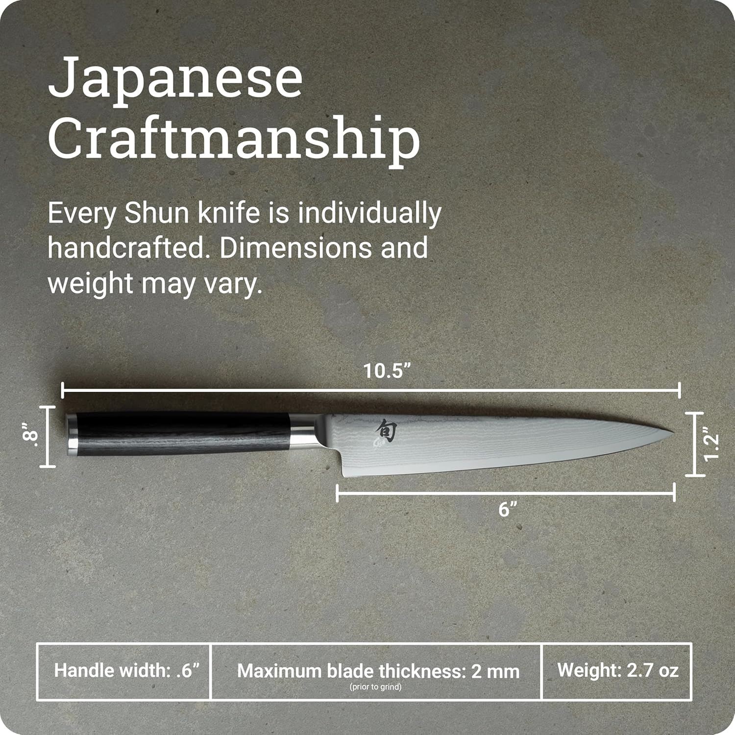 Shun Kai Classic Utility Kitchen Knife 15.2Cm, Stainless Steel, DM0701 image number 4