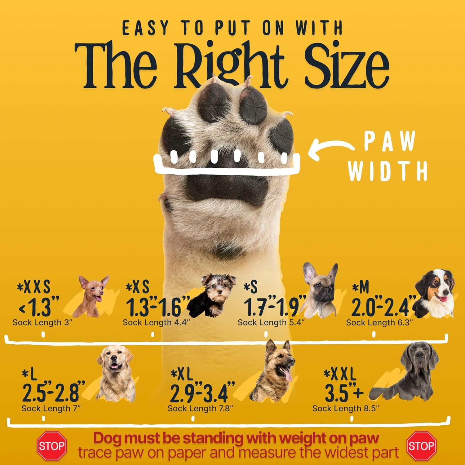 DOK Tigertoes Premium Non-Slip Dog Socks for Hardwood Floors - Extra-Thick Grip That Works Even When Twisted Prevents Licking, Slipping, and Great Paw Protection Size Large, Grey (Dok-Tt-Gry) image number 3