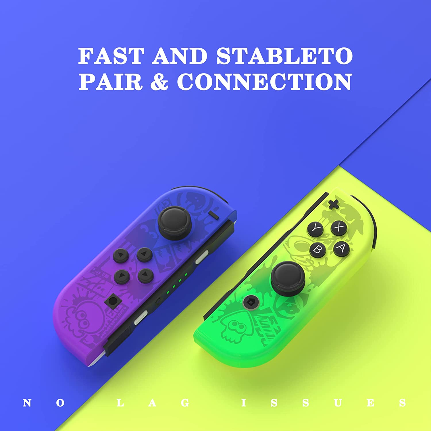 Joy Cons for Switch Controllers, Wireless Replacement for Switch Joycons, Left and Right Switch Controllers Joycon Support Sports Dual Vibration/Wake-Up/Motion Control image number 5