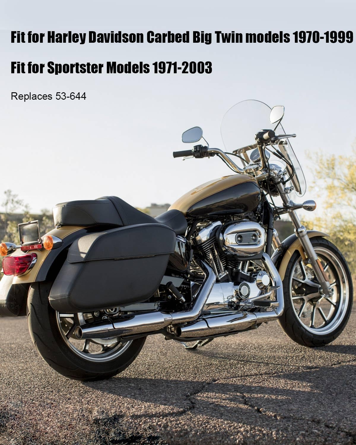 Single Fire Electronic Ignition Programmable Fit for Harley Davidson Carbed Big Twin Models 1970-1999 Sportster Models 1971-2003 Replace 53-644