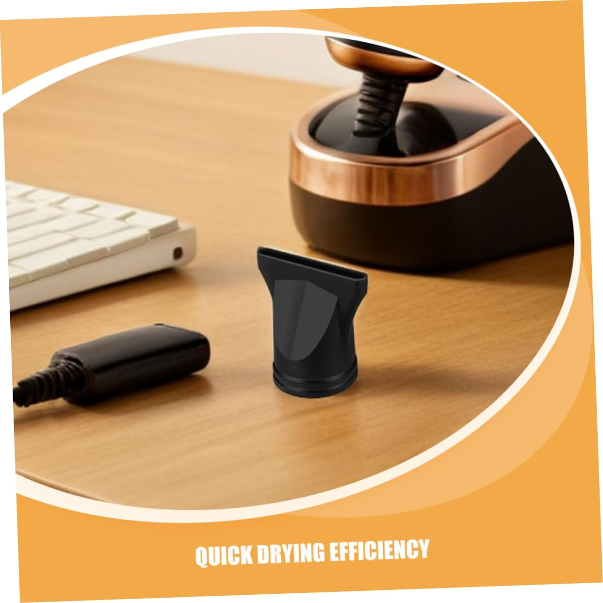 Didiseaon 15Pcs Hair Dryer Nozzle Attachments Durable Black Plastic Blow Dryer Diffuser Concentrator for Quick Drying Compatible with Nozzle Diameter for Professional Styling image number 1