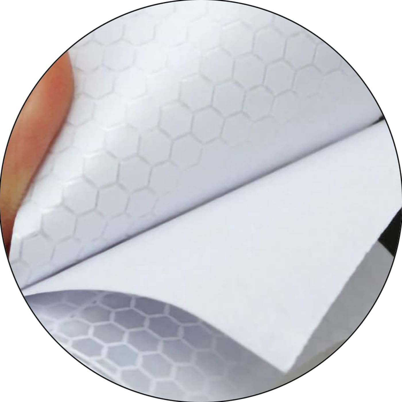 Haobase 5Cm&times;3M Car Reflective Sticker Warning Safety Car Decoration Reflector Protective Strip Film Tape (Red) - Red image number 3