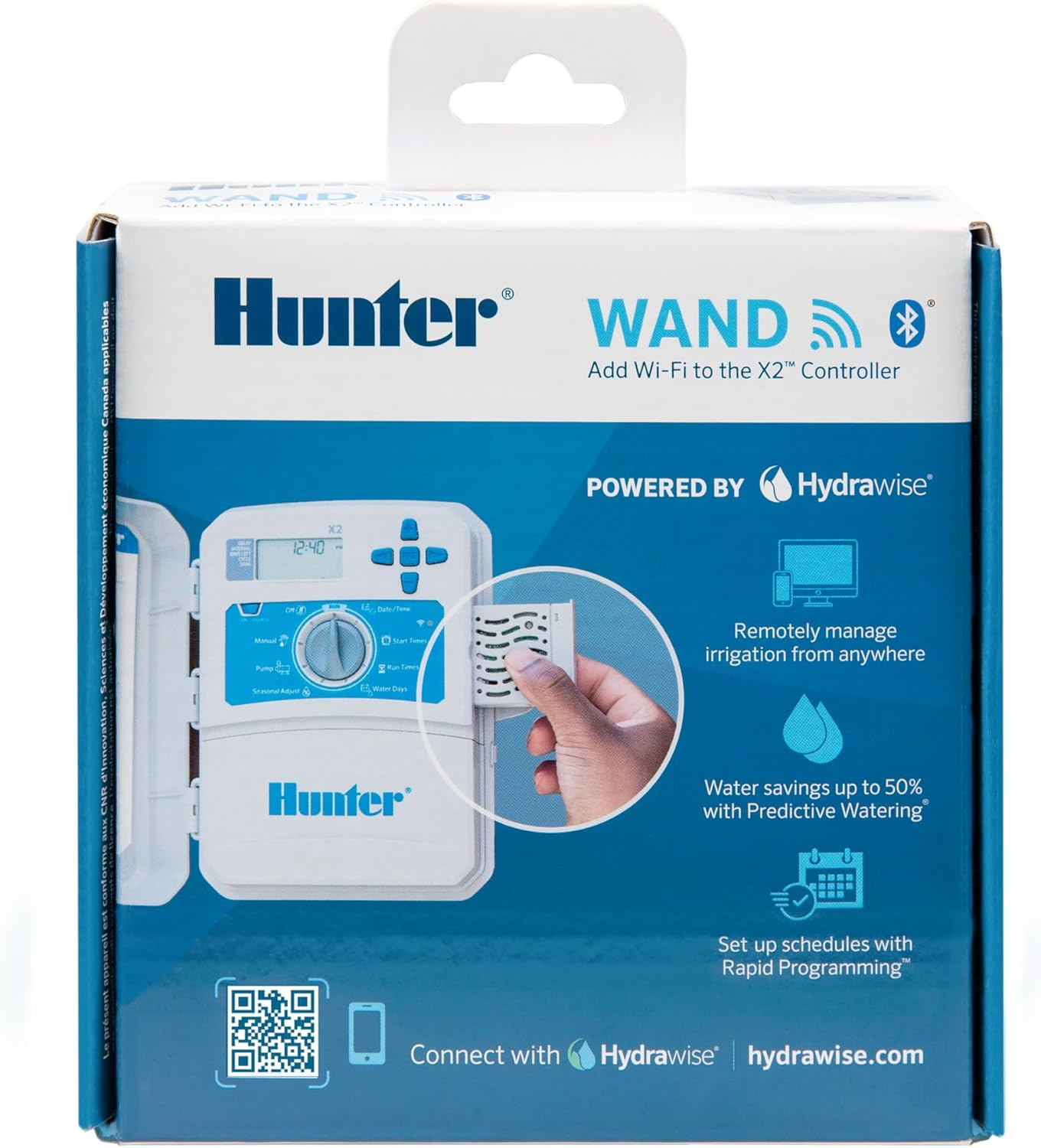 Hunter Wand Smart Wifi Module for X2 Sprinkler Controller, Hydrawise App, Remote Scheduling, 2.4Ghz Wifi Only, Supports Bluetooth, Wi-Fi Direct & WPS Setup image number 5