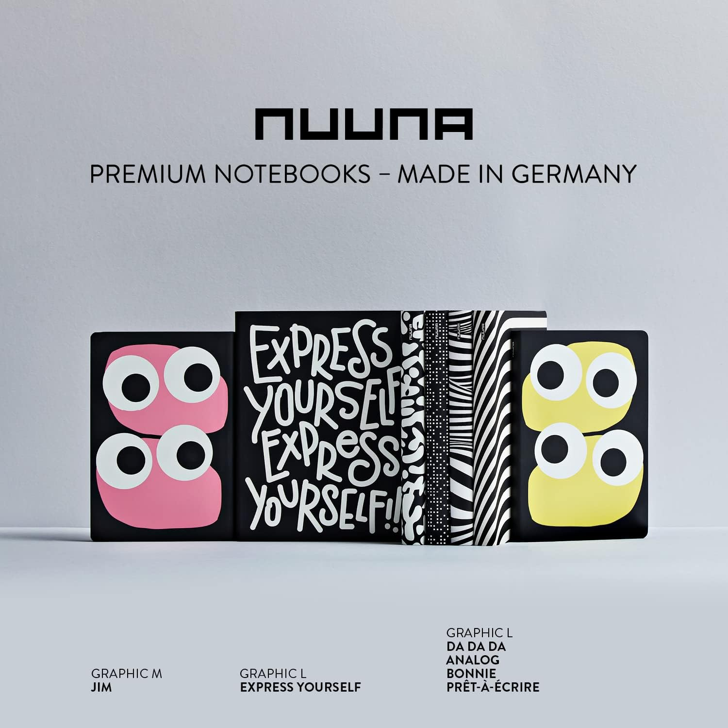 Nuuna Notebook A5 Graphic M - Jim 3.5 Mm Dot Grid 176 Numbered Pages 120 G Premium Paper Black Leather Sustainably Produced in Germany image number 6