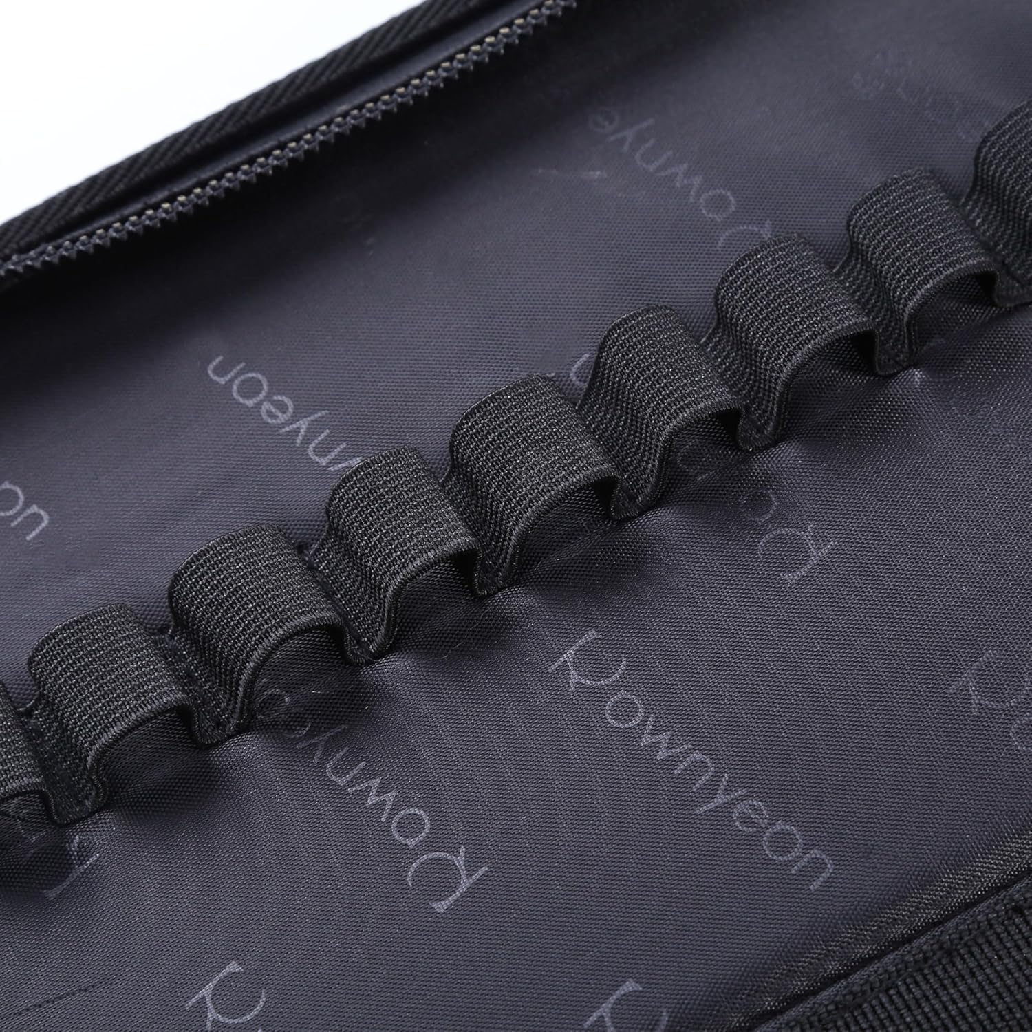 ROWNYEON Portable Lipstick Tester Case Lipstick Stock Case Holder Organization with Carrying Handle Lipstick Makeup Bag (26 Slot Golden Zipper Black) image number 6