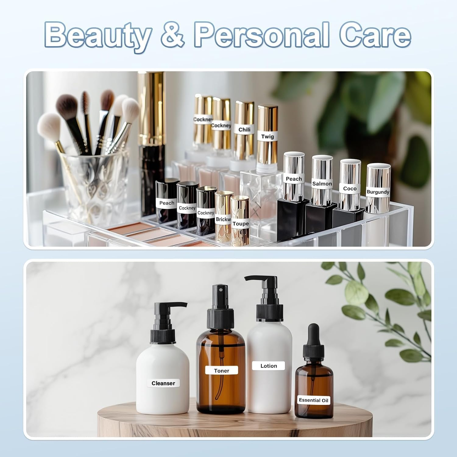 Zovinx Label Maker with Tape, Portable Rechargeable Bluetooth Thermal Label Printer, Support One-Touch Cutting, Wireless Mini Sticker Printer with Versatile App for Home Office School Organization image number 2