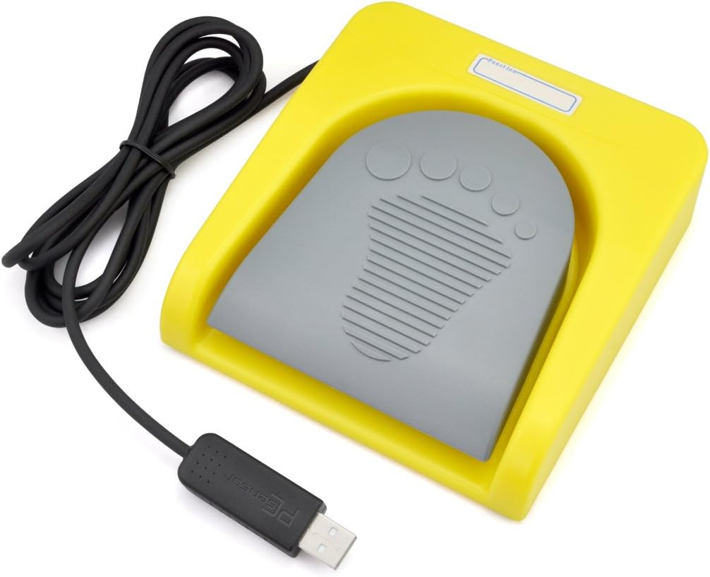 Ikkegol USB Single Foot Switch Control One Key Customized Computer Keyboard Action Pedal HID (Grey)