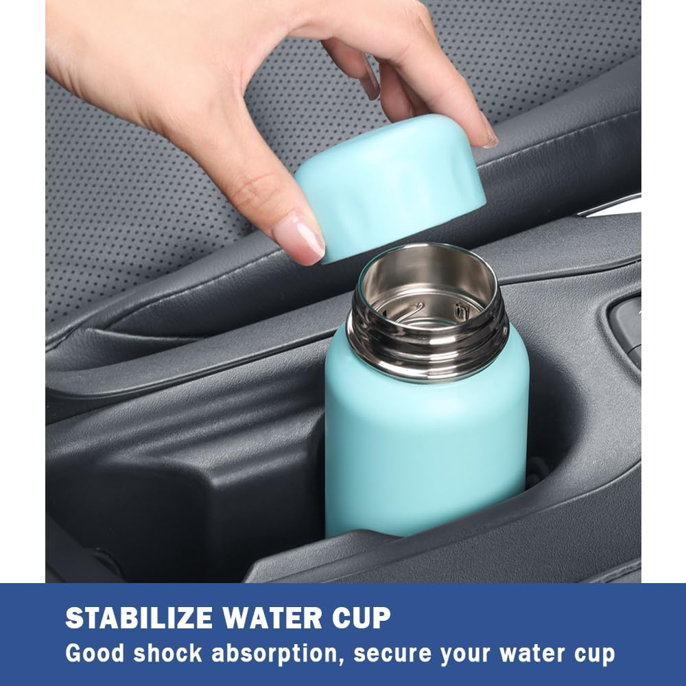 Car Cup Holder Position Limiter,Silicone anti Shake Car Coasters Bottle Stabilizers with Self-Adhesive,Universal Water Bottle Holder Limiter Car Interior Accessories (6PCS)