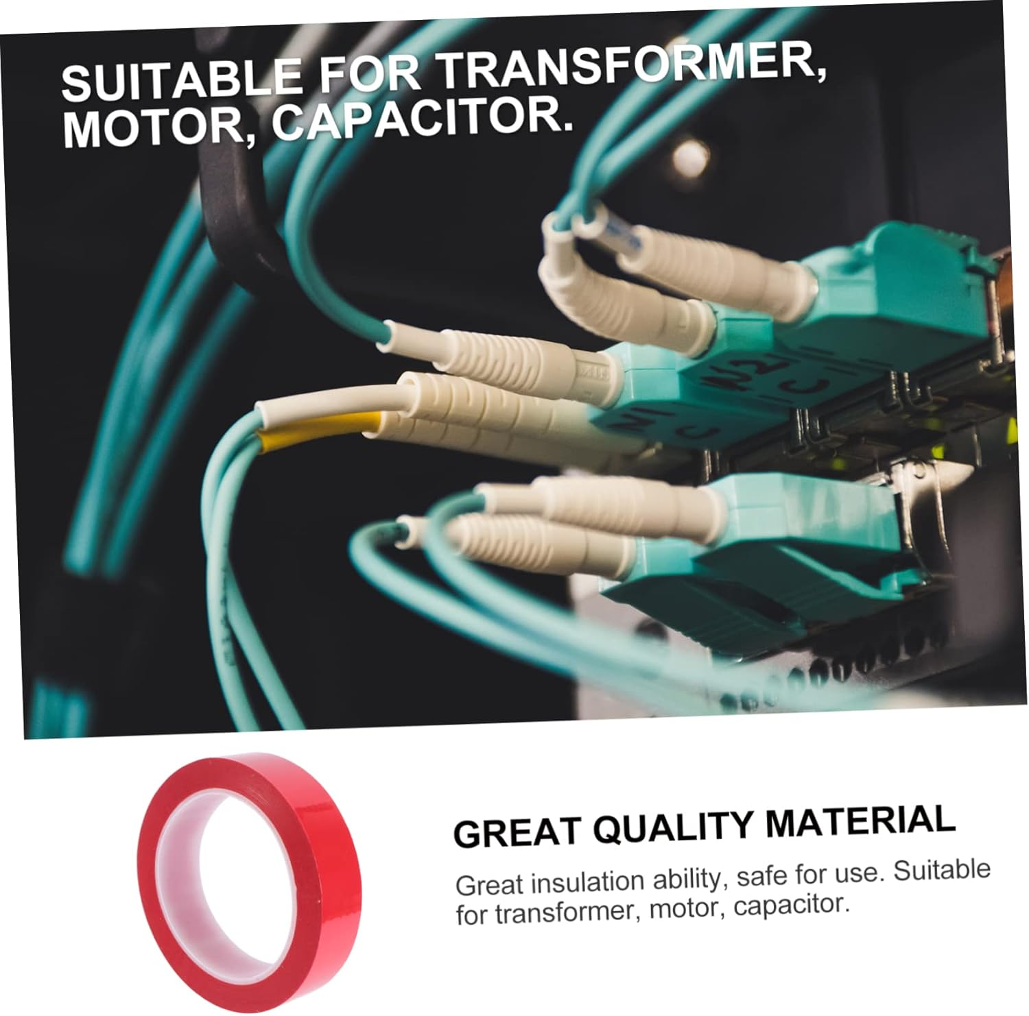 Hohopeti 6Pcs Heavy Duty Adhesive Mara Tape Electrical Insulation Tape Random Color image number 6