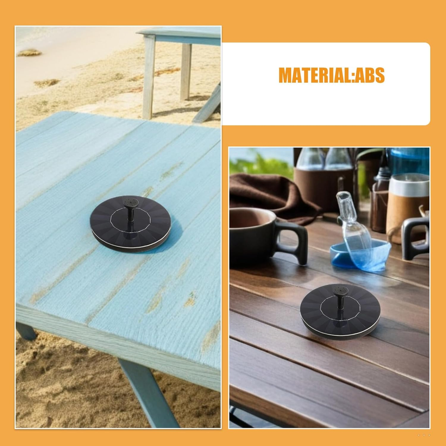 NOLITOY Solar Powered Floating Water Fountain Pump for Outdoor Birdbaths Garden Ponds Pools Compact Silent Operation Easy Installation Solar Water Feature image number 6