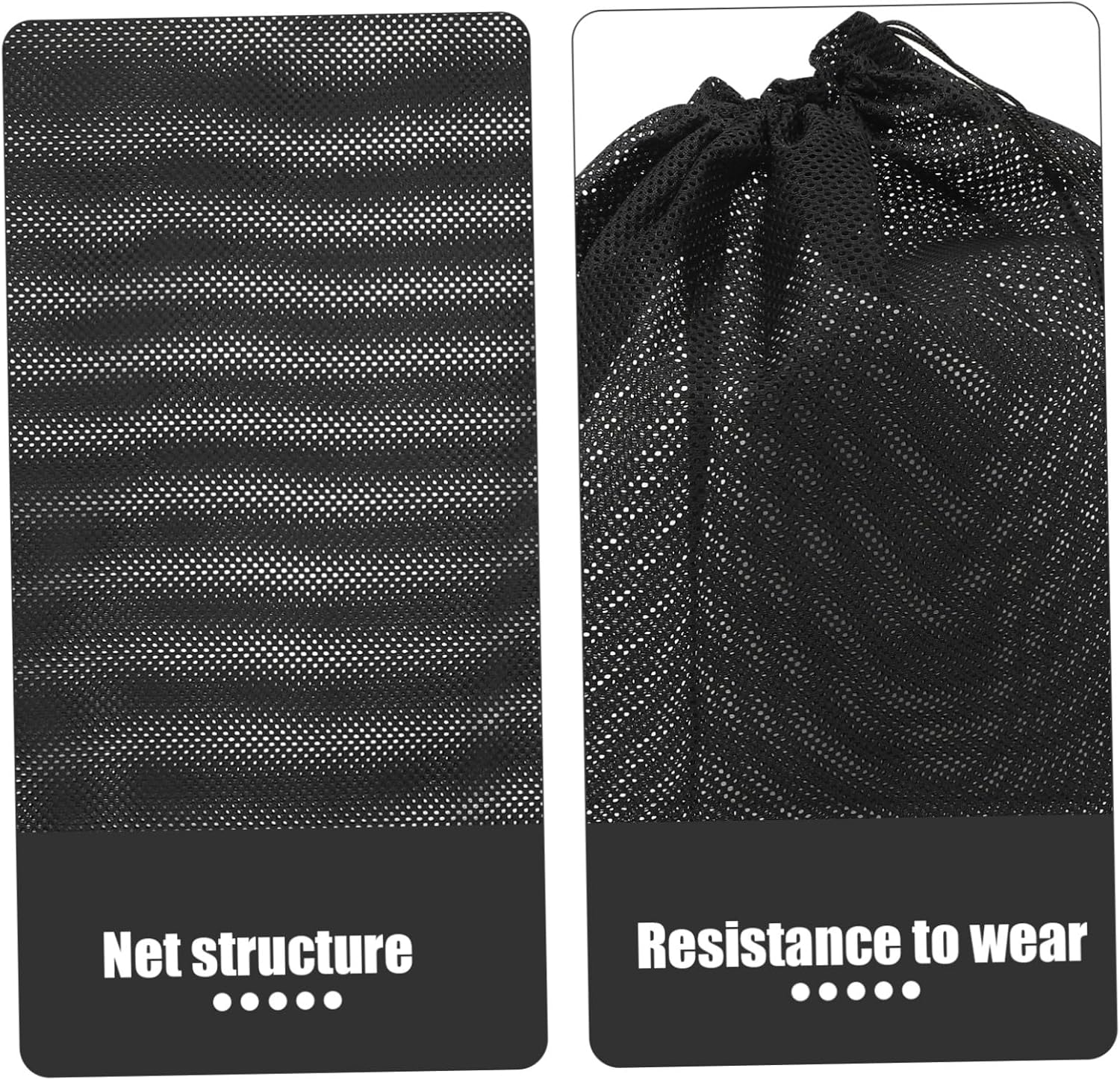 Pump Filter Mesh Bag with Drawstring for Aquarium Water Pumps Protective Filter Accessory for Household Easy Open Close Black image number 3