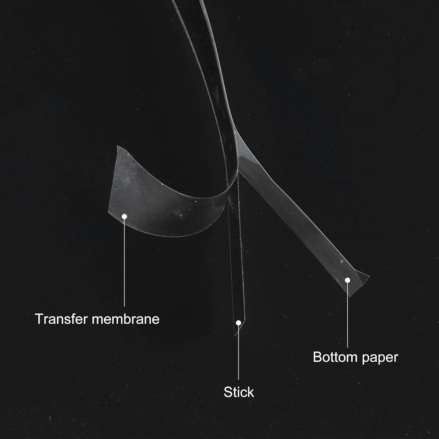 Car Exterior Accessories Rear View Mirror Stickers Decor Car Body Sticker Vinyl 4Pcs (Black) image number 2