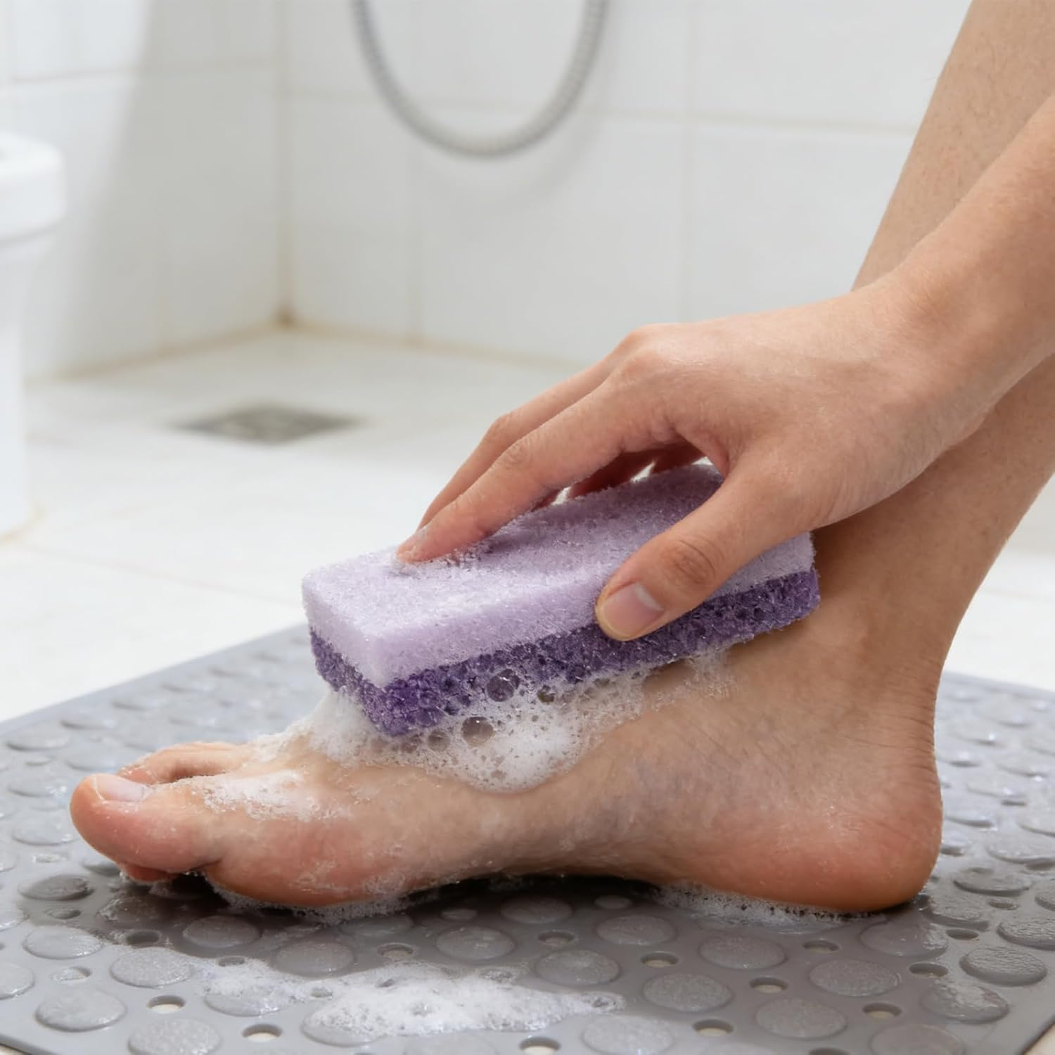 6 Pcs Foot Scrubber, Natural Foot Pumice, Deep-Clean Foot Exfoliator, Suitable Pumice Stone for Feet, Heel Callus, Foot Care Home Spa image number 1