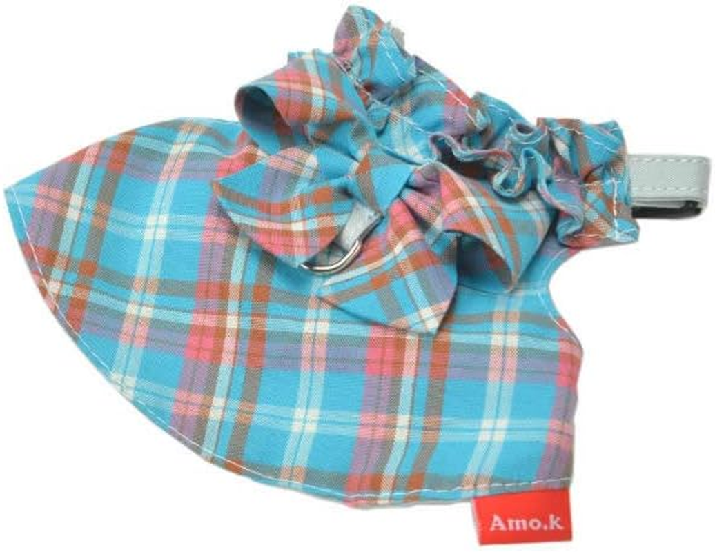 Baby Amo.K 250003-0 Dog Cat Baby H Girly Check M-BLU
