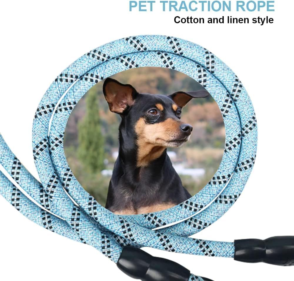 Heavy Duty 3 Dog Leash - No Tangle, Multiple Dog Leash with Detachable 360 Swivel, Soft Padded Handle, Reflective for Walking & Training (L) image number 2