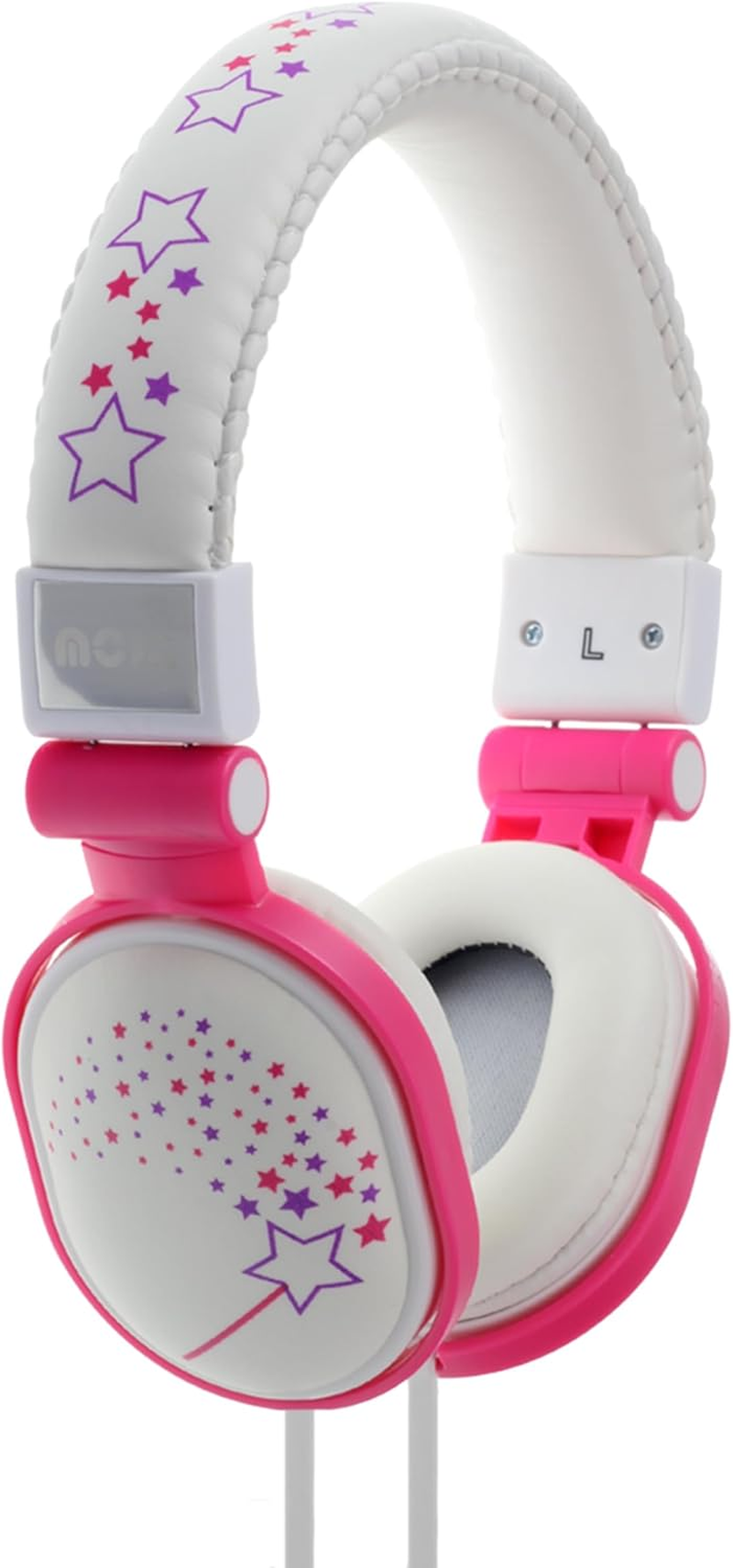 Moki Popper Soft Cushioned Premium DJ Style Headphone, Sparkles White Acc HPPOD