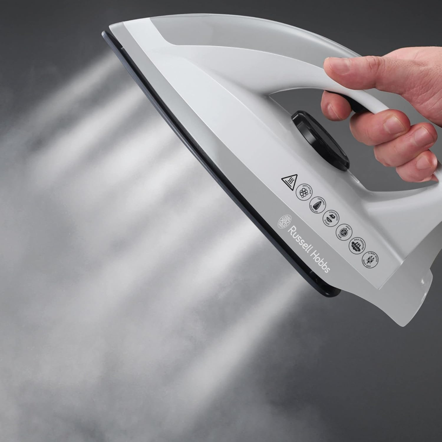 Russell Hobbs Steam Power Steam Station, RHC450GRY, 1.3L Water Tank, Fast Heat-Up, Variable Steam Settings, Grey image number 2