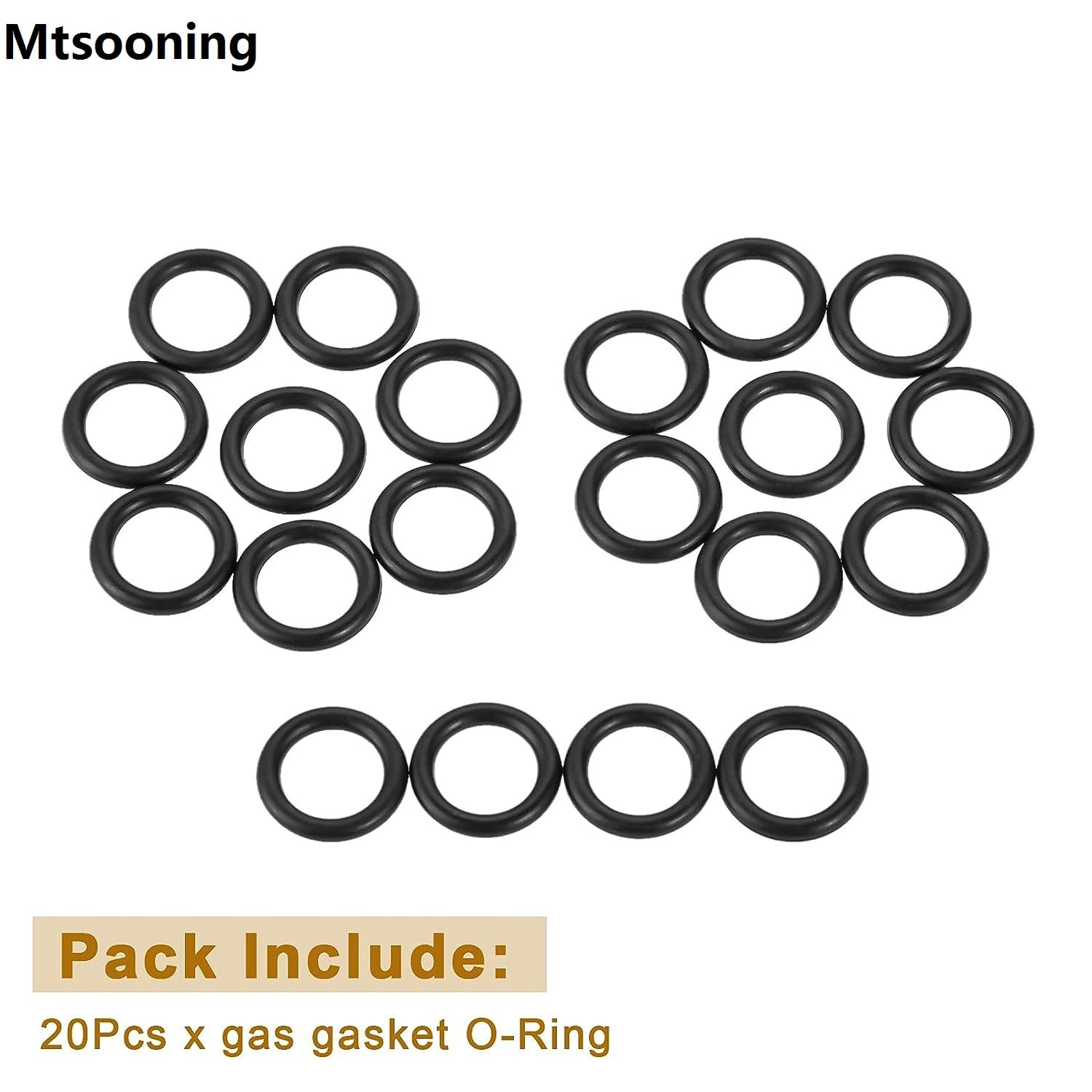 Mtsooning Propane Natural Gasket O-Ring, Gas Leakage Sealing O-Ring Gasket for Propane Tank Cylinder POL Connector (Pack of 20)