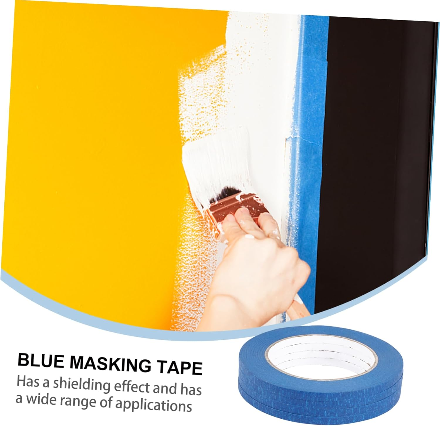 CHILDWEET 4Pcs Heat-Resistant Tape Paper for Car Tape Adhesive Paper Needs Use as Important Summer Supplies for Car Auto Indoor Projects Blue Material image number 1