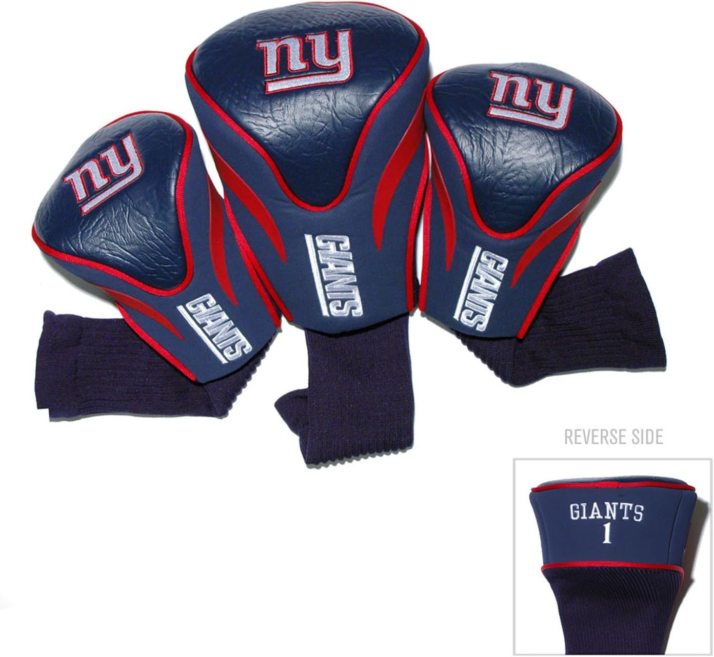 Team Golf NFL Numbered 1, 3, & X, Fits Oversized Drivers, Utility, Rescue & Fairway Clubs, Velour Lined for Extra Club Protection image number 3