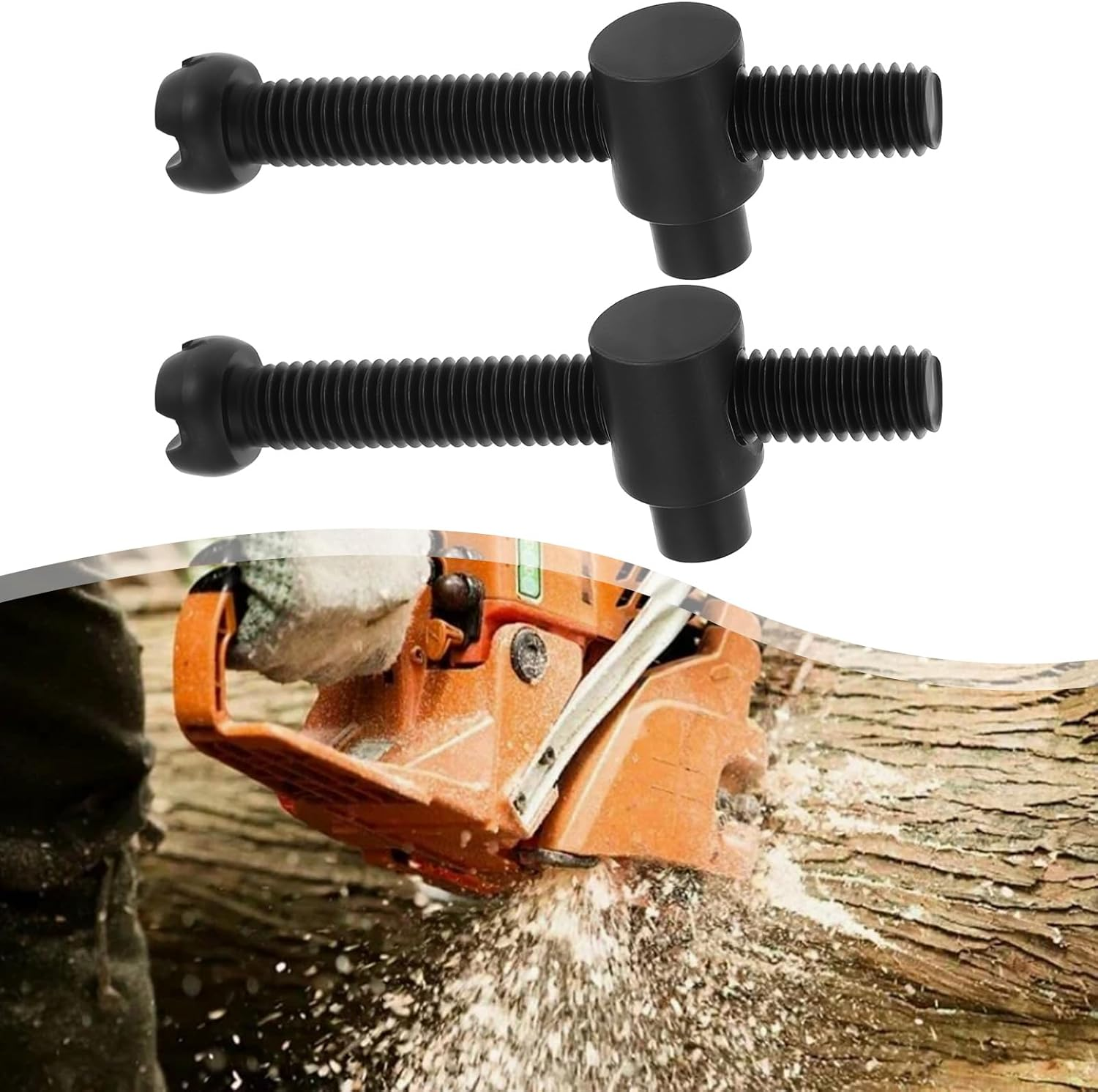 LT Easiyl 4Pcs Adjuster Screw Chain Bar Tensioner for 405 5016 Chainsaw Parts image number 3